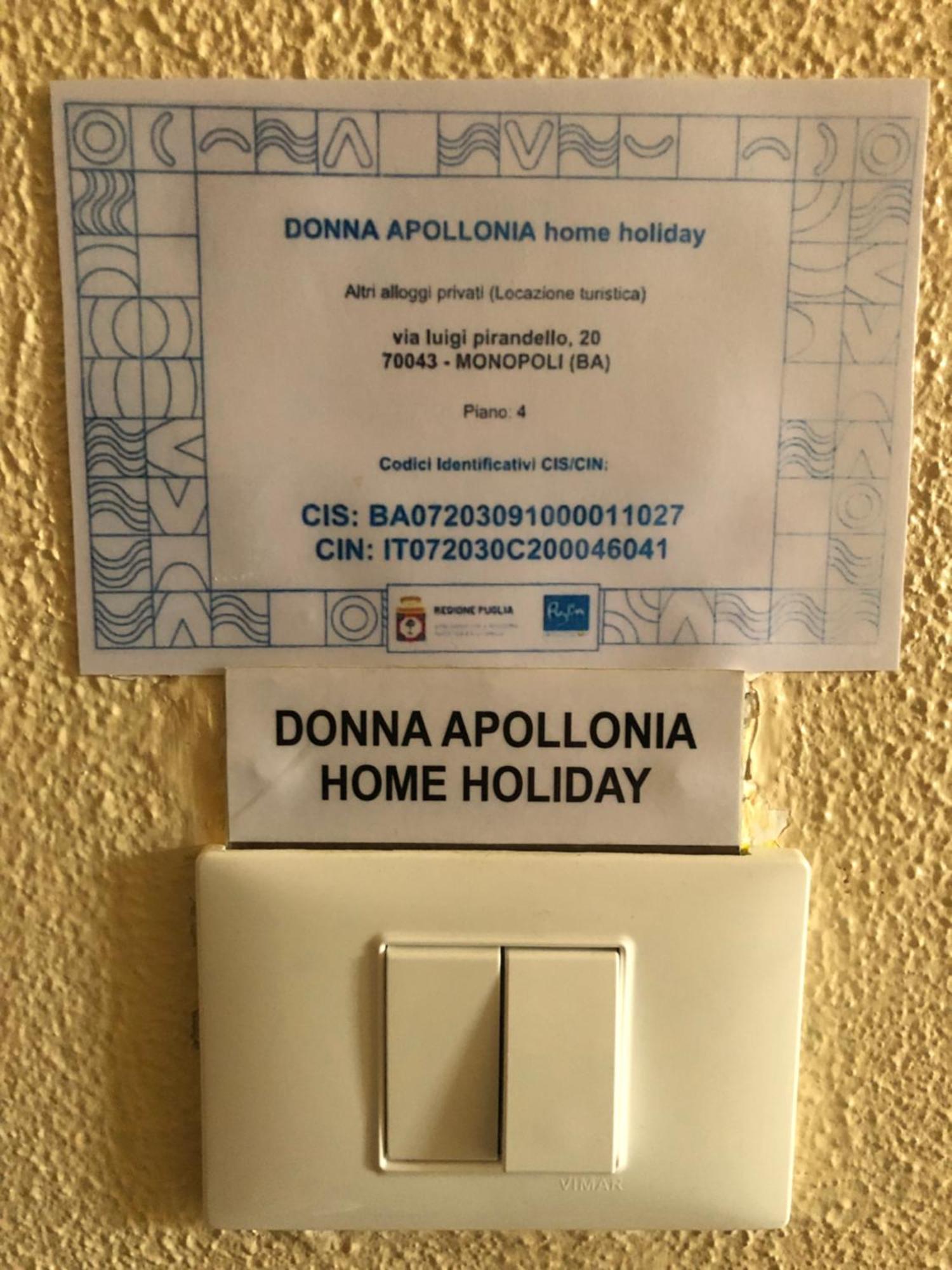 DONNA APOLLONIA home holiday Monopoli Exterior foto